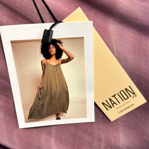 Nation Ltd. Lila Ombré Sateen Maxi Dress - Picture 10 of 13